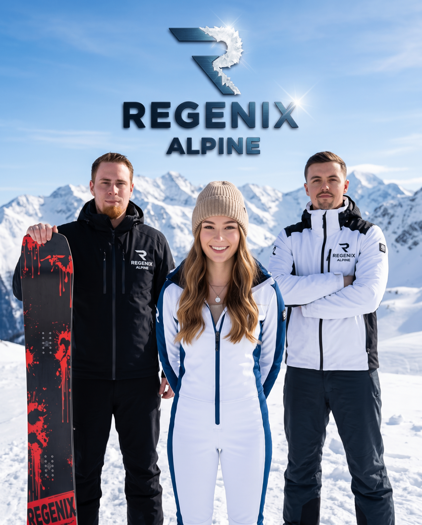 Das Regenix Alpine Team in den Bergen